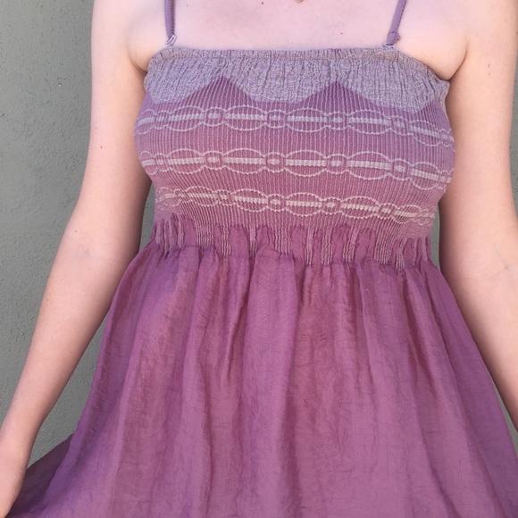 Dress/Sundress Vintage Freepeople-Like Long Silky - Picture 2 of 3
